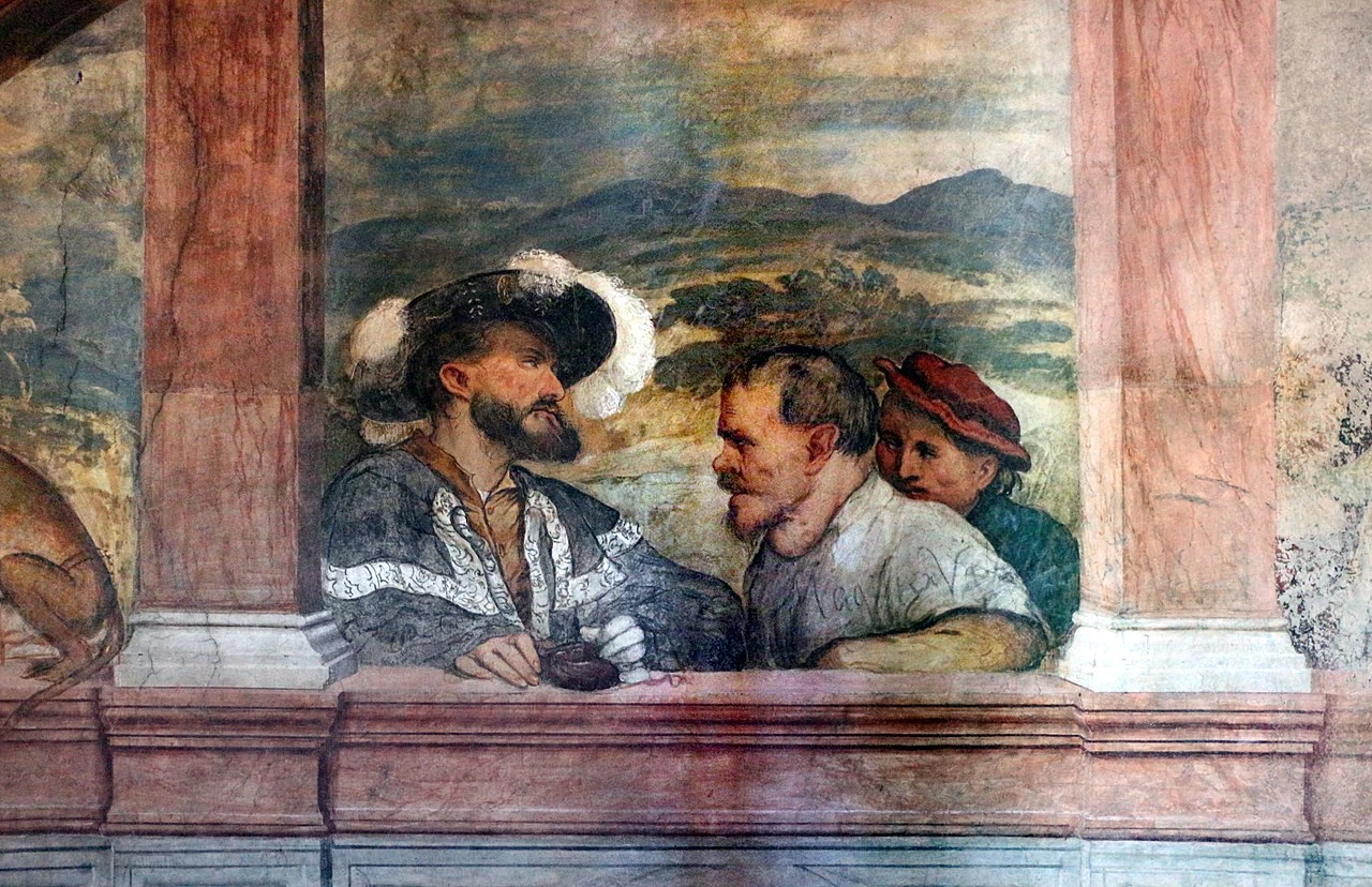Il Romanino-79-Sovrintendente che paga i lavoratori-Castello di Belgioioso